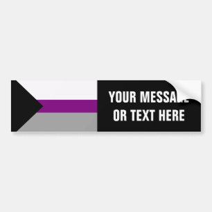 Demisexual pride bildekal