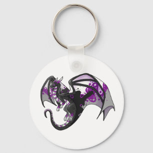 Demisexual Pride Dragon Nyckelring