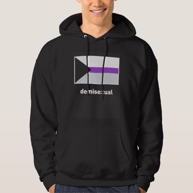 Demisexual Pride Flag Demisexual Flag Hoodie (Framsida)