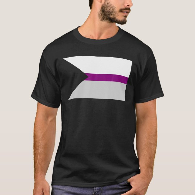 Demisexual Pride Flagga - Asex Semisexual Demisex T Shirt (Framsida)