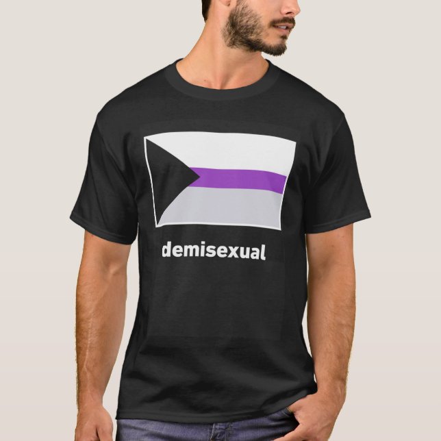 Demisexual Pride Flagga Demisexual Flagga T Shirt (Framsida)