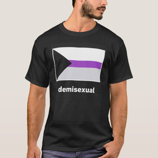 Demisexual Pride Flagga Demisexual Flagga T Shirt (Framsida)