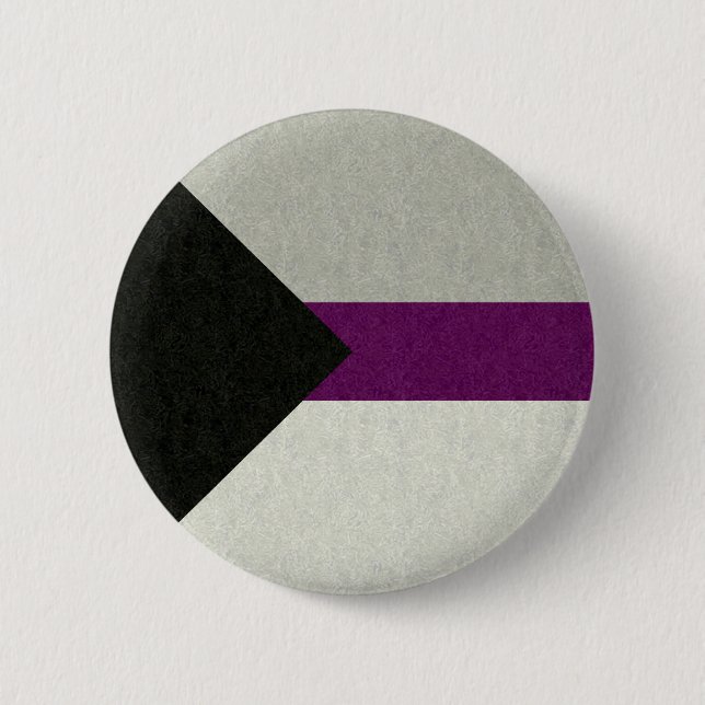 Demisexual Pride Flagga Färgad Bakgrundsdesign Knapp (Framsida)