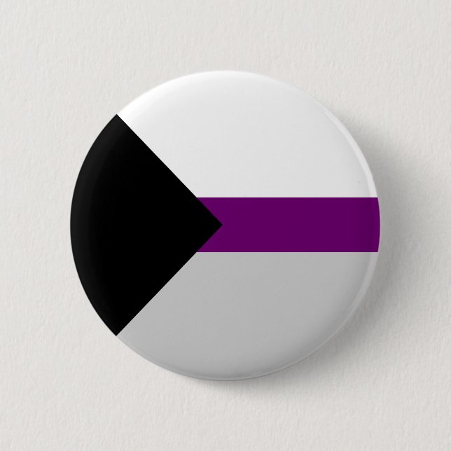 Demisexual Pride Flagga Knapp (Framsida)