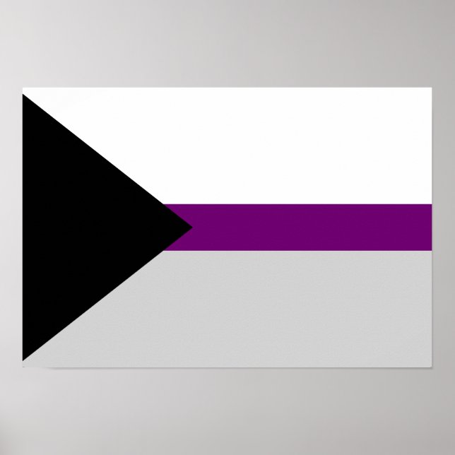 Demisexualitet flagga Poster (Framsidan)
