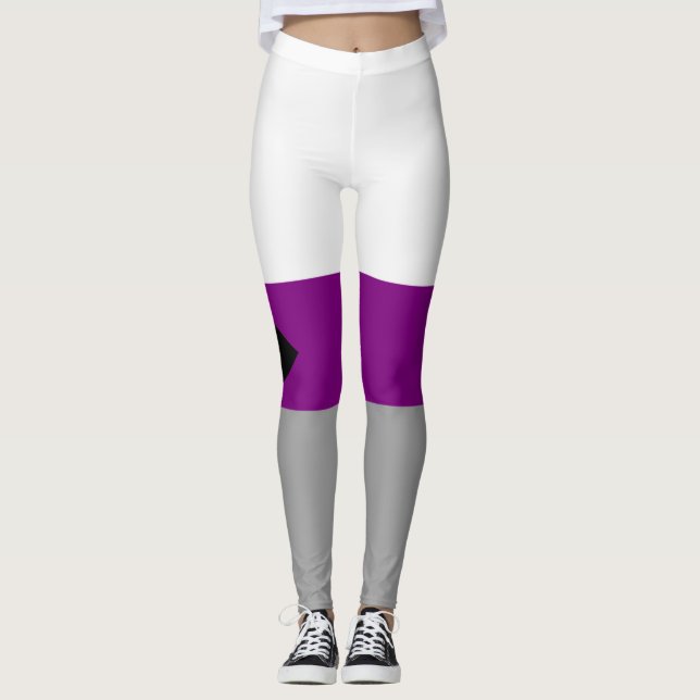 Demisexuell stolthet leggings (Framsida)