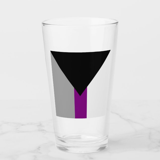 Demisexuell stolthetsflagga glaskopp (Framsida)