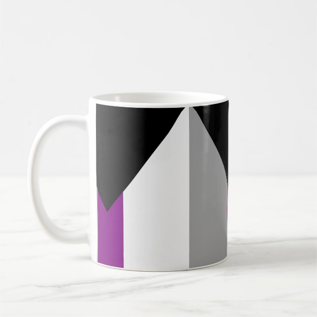 Demisexuell stolthetsflagga kaffemugg (Vänster)