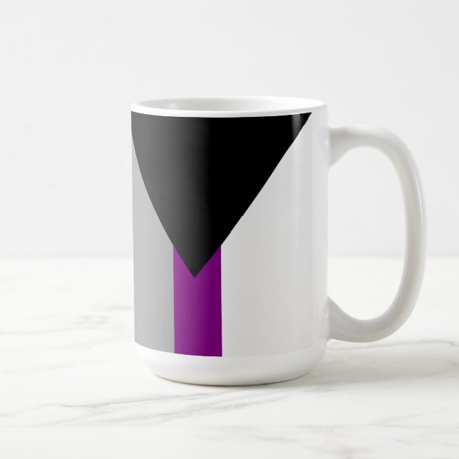 Demisexuell stolthetsflagga kaffemugg (Höger)