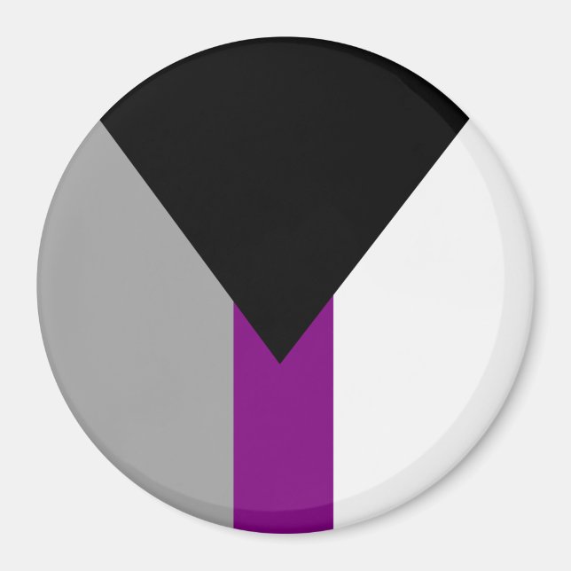 Demisexuell stolthetsflagga magnet (Framsidan)
