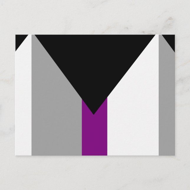 Demisexuell stolthetsflagga vykort (Framsida)