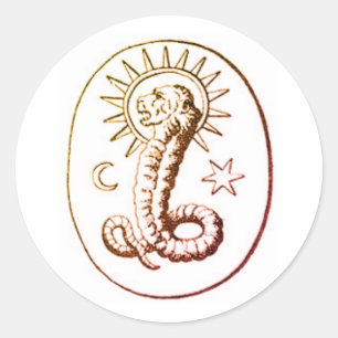 Demiyrkasymbol Classic Round Sticker Runt Klistermärke