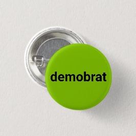Demobrat modern typografi svart kalkgrön coola knapp