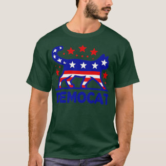 DEMOCAT Cat Dam For Kamala 2024 T Shirt