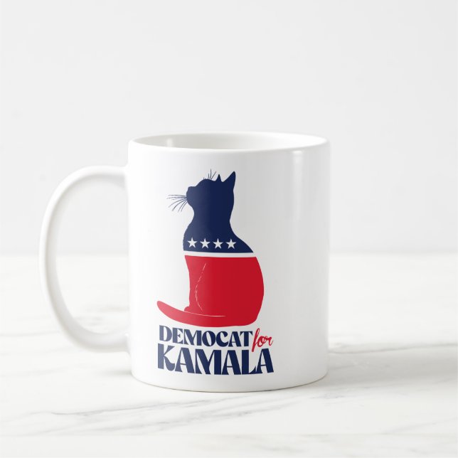 Democat for Kamala Kaffemugg (Vänster)