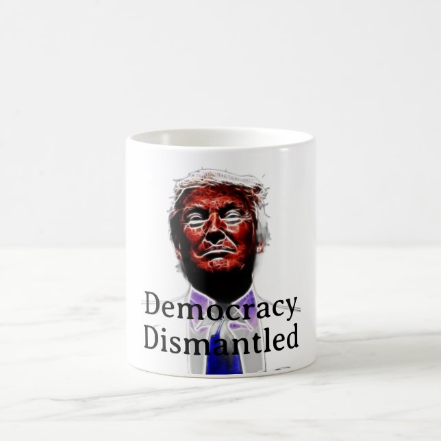 Democracy Dismantled Coffee Mug Kaffemugg (Center)