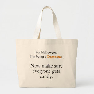 Democrat Costume Tote Bag Jumbo Tygkasse