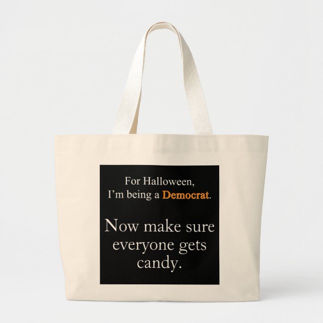 Democrat Costume Tote Bag Jumbo Tygkasse (Framsidan)