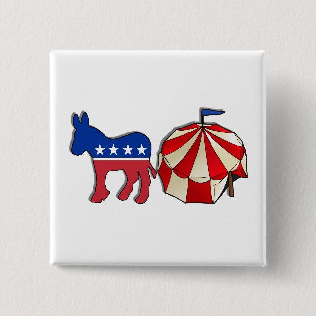 Democrat Donkey Circus Knapp (Framsida)