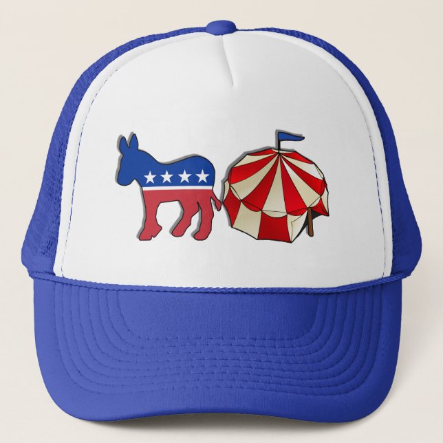Democrat Donkey Circus Truckerkeps (Framsida)