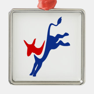 Democrat Donkey Julgransprydnad Metall
