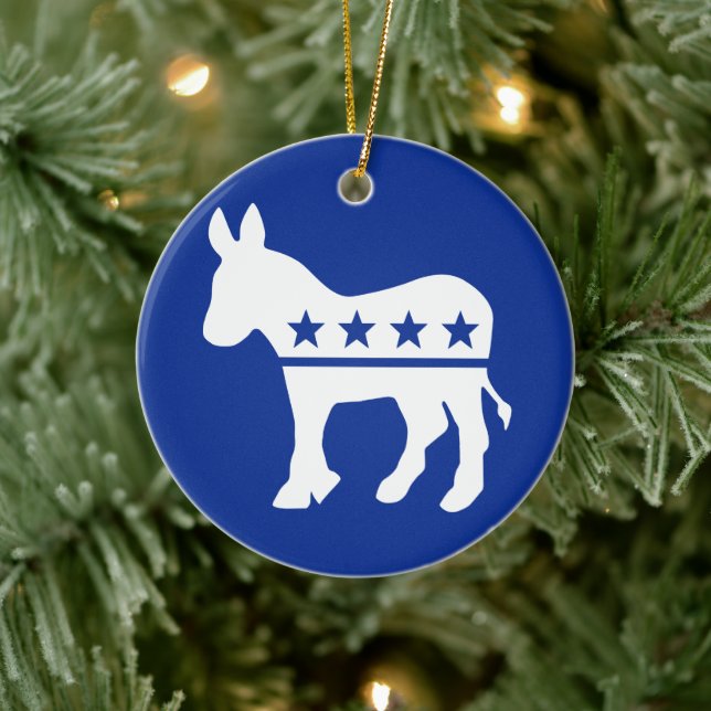 Democrat Donkey Ornament (Träd)