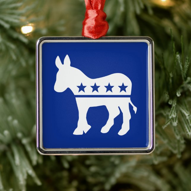 Democrat Donkey Ornament (Träd)