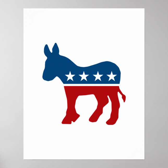 Democrat Donkey Poster (Framsidan)