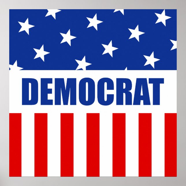 Democrat Donkey Poster (Framsidan)