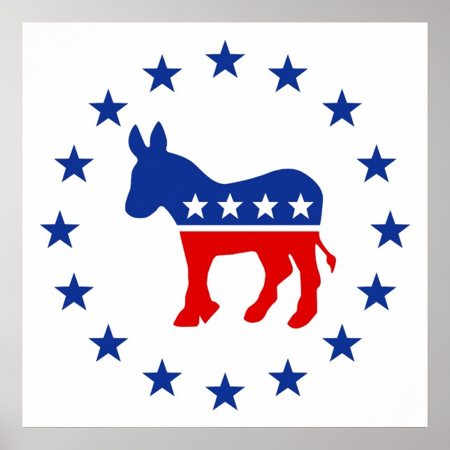 Democrat Donkey Poster (Framsidan)