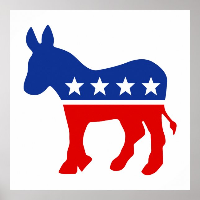 Democrat Donkey Poster (Framsidan)