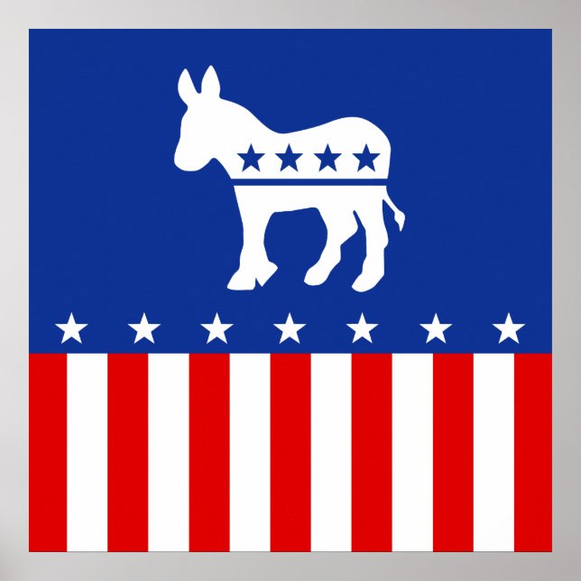 Democrat Donkey Poster (Framsidan)