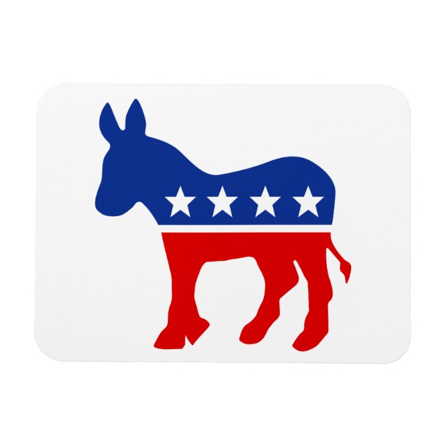 Democrat Donkey Premium Magnet (Horisontell)