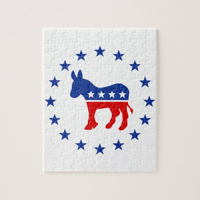 Democrat Donkey Puzzle Pussel (Vertikal)
