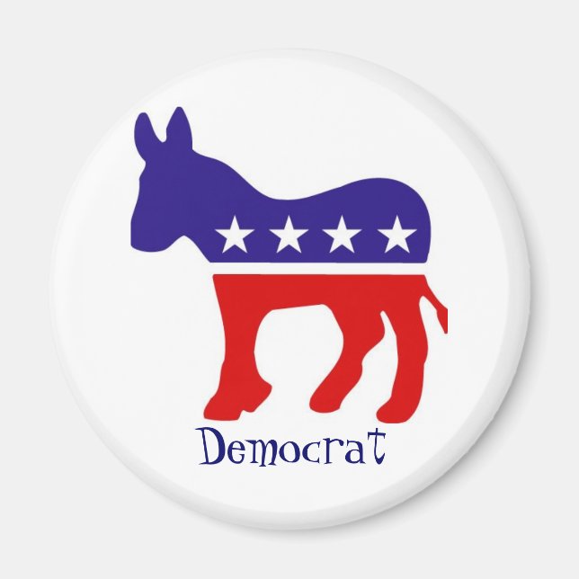 Democrat Party Donkey Magnet (Framsidan)
