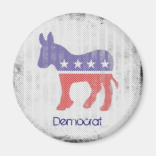 Democrat Party Donkey Magnet (Framsidan)