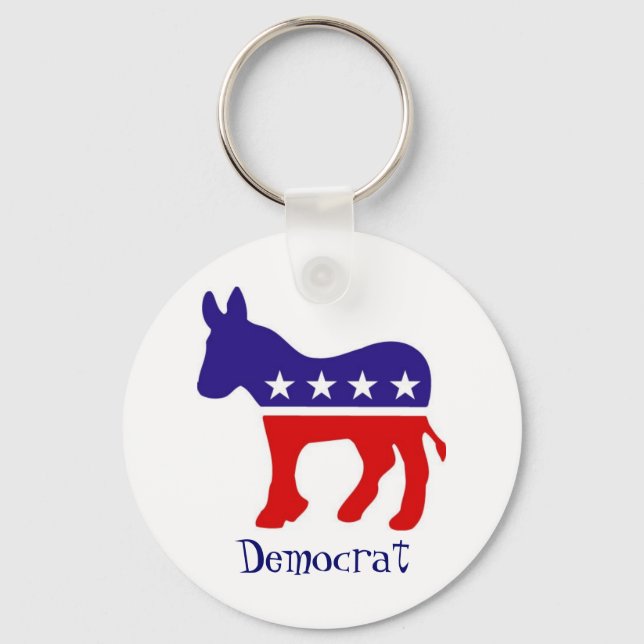 Democrat Party Donkey Nyckelring (Framsida)