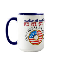 Democrat Välsigna dig America Doughnut