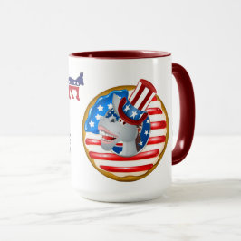 Democrat Välsigna dig America Doughnut Mugg
