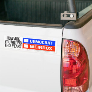 DEMOCRAT vs. WEIRDOS Bildekal
