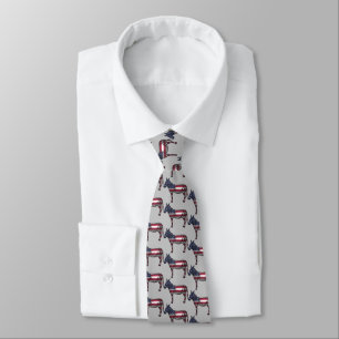 Democratic Donkey Neck Tie Slips