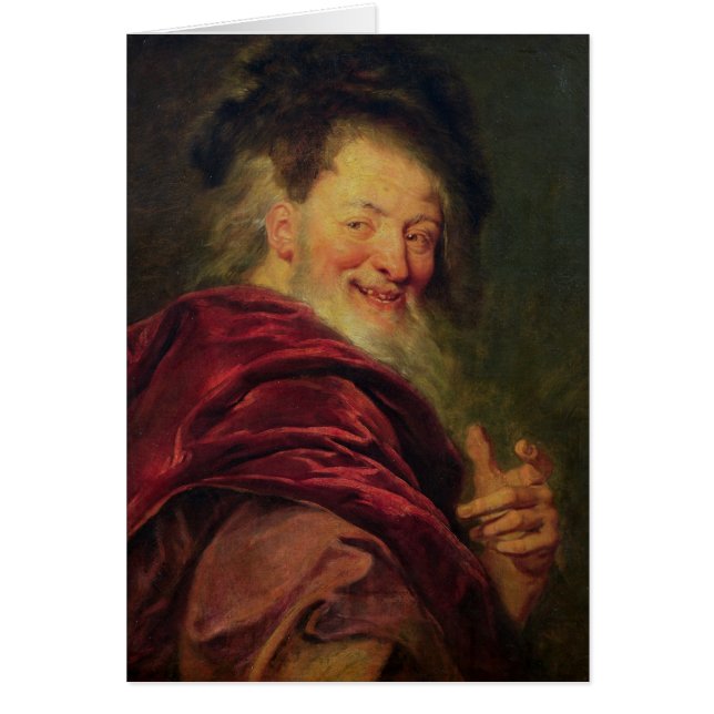 Democritus 1692 hälsningskort (Framsidan)