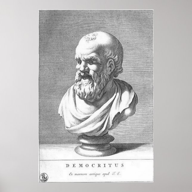 Democritus / Grekiska filosopher / Poster (Framsidan)