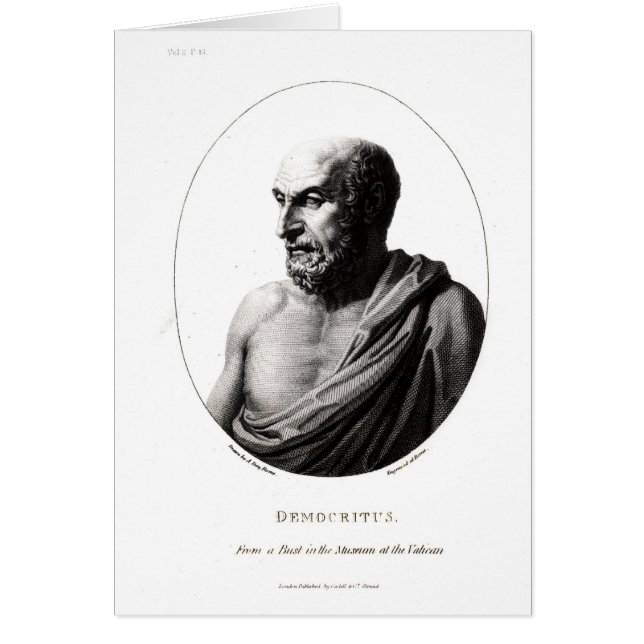 Democritus Hälsningskort (Framsidan)
