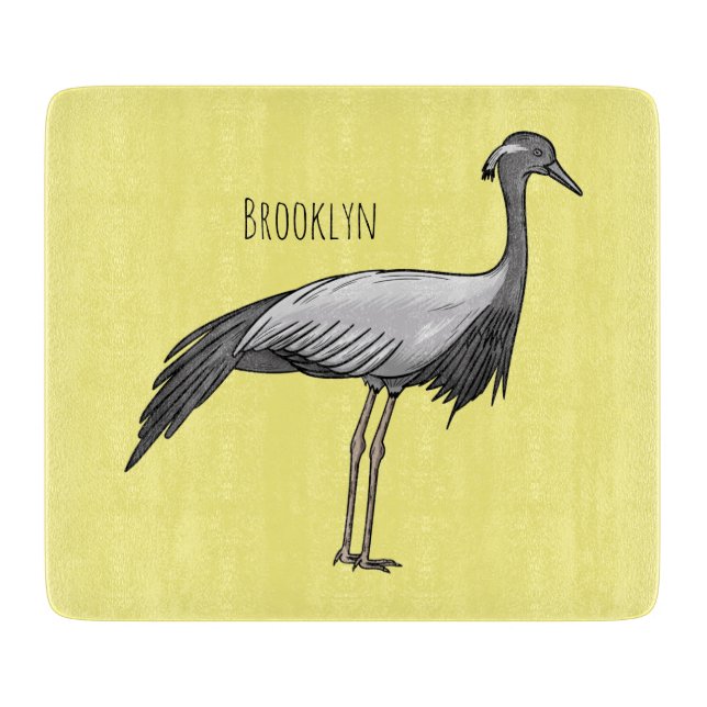 Demoiselle crane bird cartoon illustration (Framsidan)