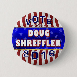 Demokrat 2016 för Doug Shreffler presidentval Knapp