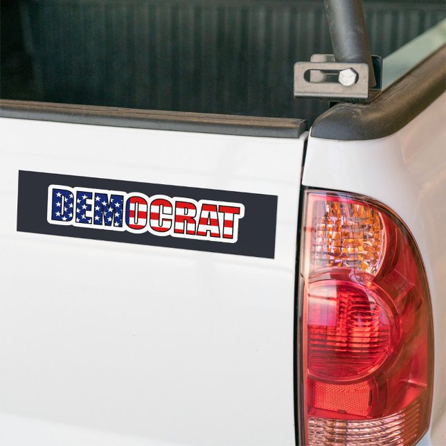 "Demokrat" Bildekal (Democrat Add to your car or truck bumper sticker!)