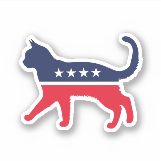 Demokrat Democat Klistermärken (Framsida)
