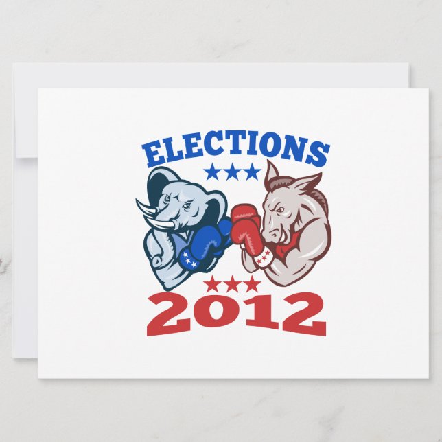 Demokrat Donkey Republican Elephant Mascot 2012 (Framsida)