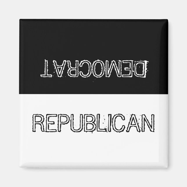 Demokrat eller republikan? Magnet (Framsidan)